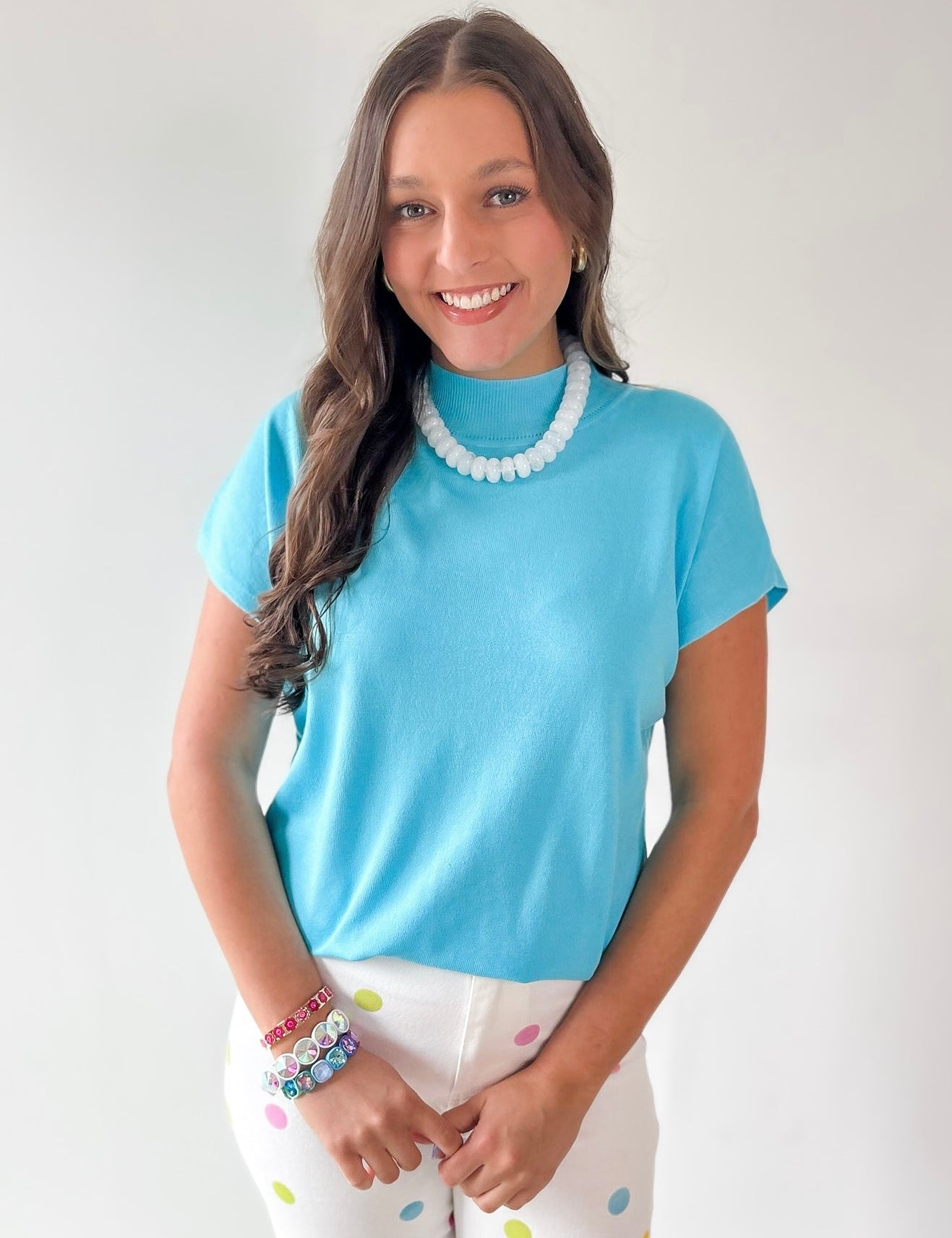 Mock Neck Knit Top