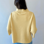 Mock Neck Pull Over Bell Sleeve Sweater