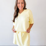 Modal Poly Piping Top & Short Set