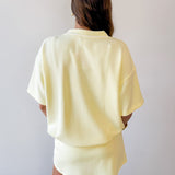 Modal Poly Piping Top & Short Set