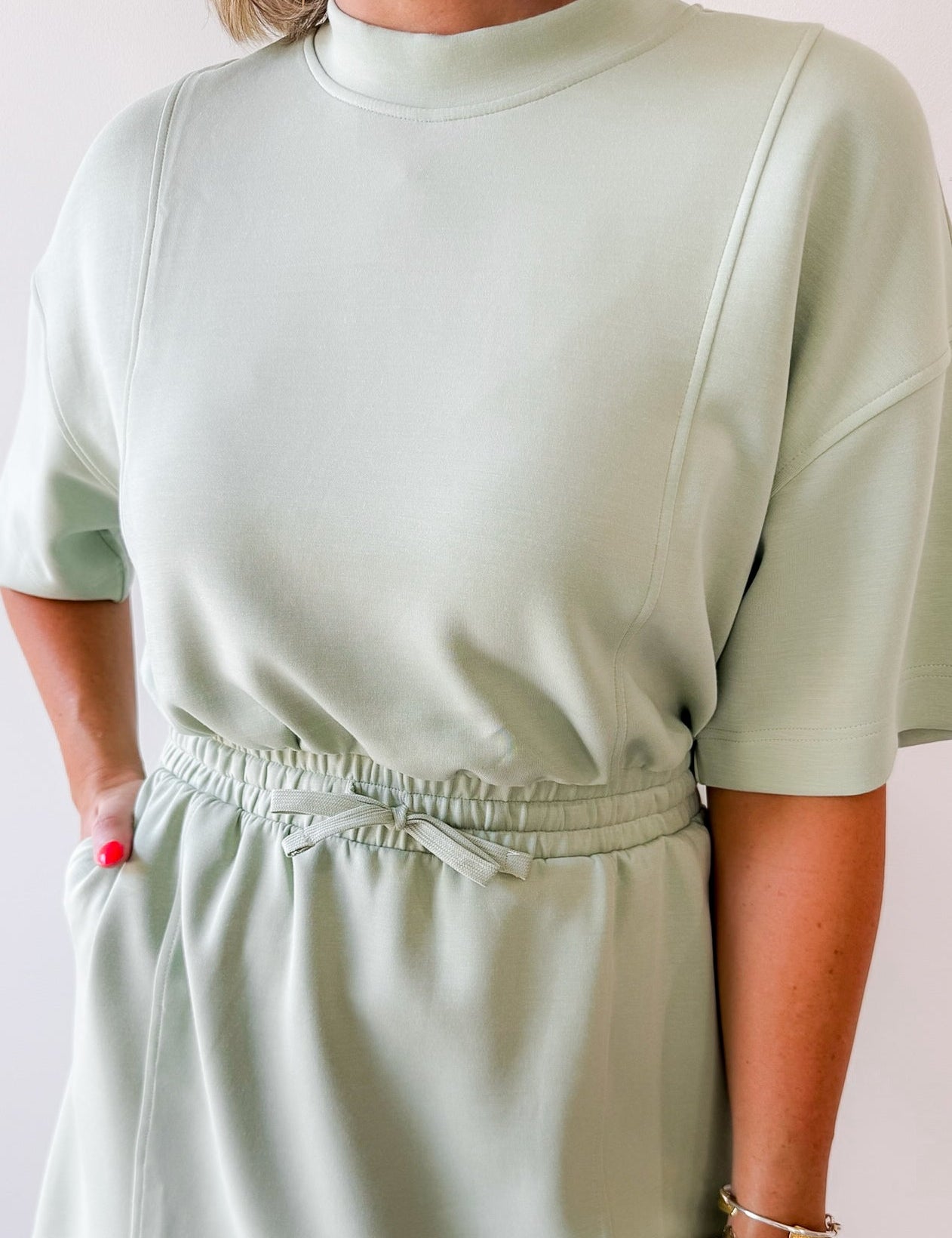 Modal Span Mini Dress
