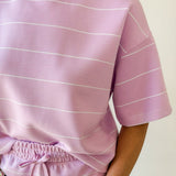 Modal Stripe Crew Top & Skort Set