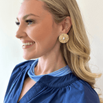 Multi Pearl Circle Earrings