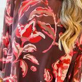 Multi Print Sheer Midi Dress