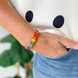 Multi Stone Stretch Bracelet