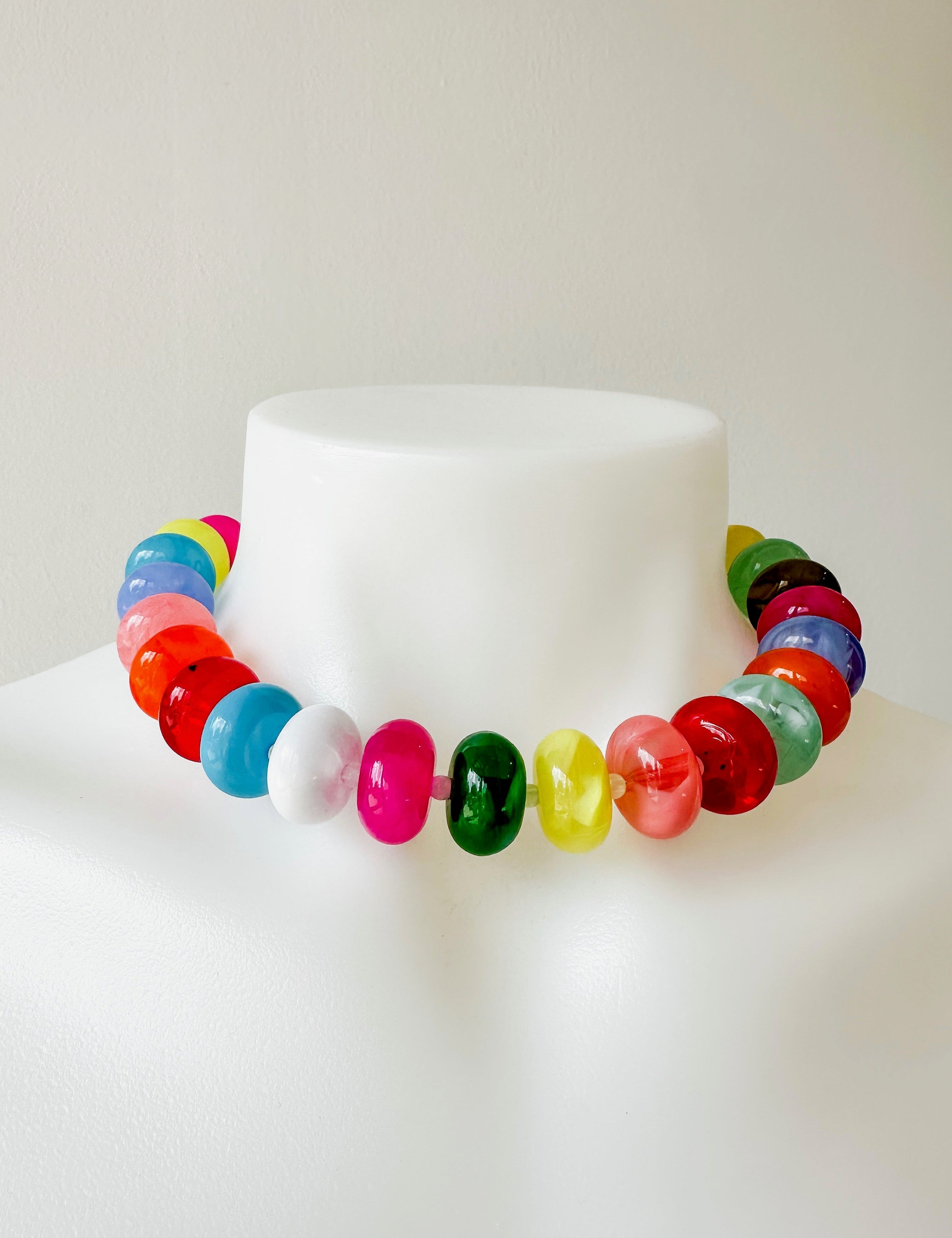 Multicolor Baccus Bead Necklace