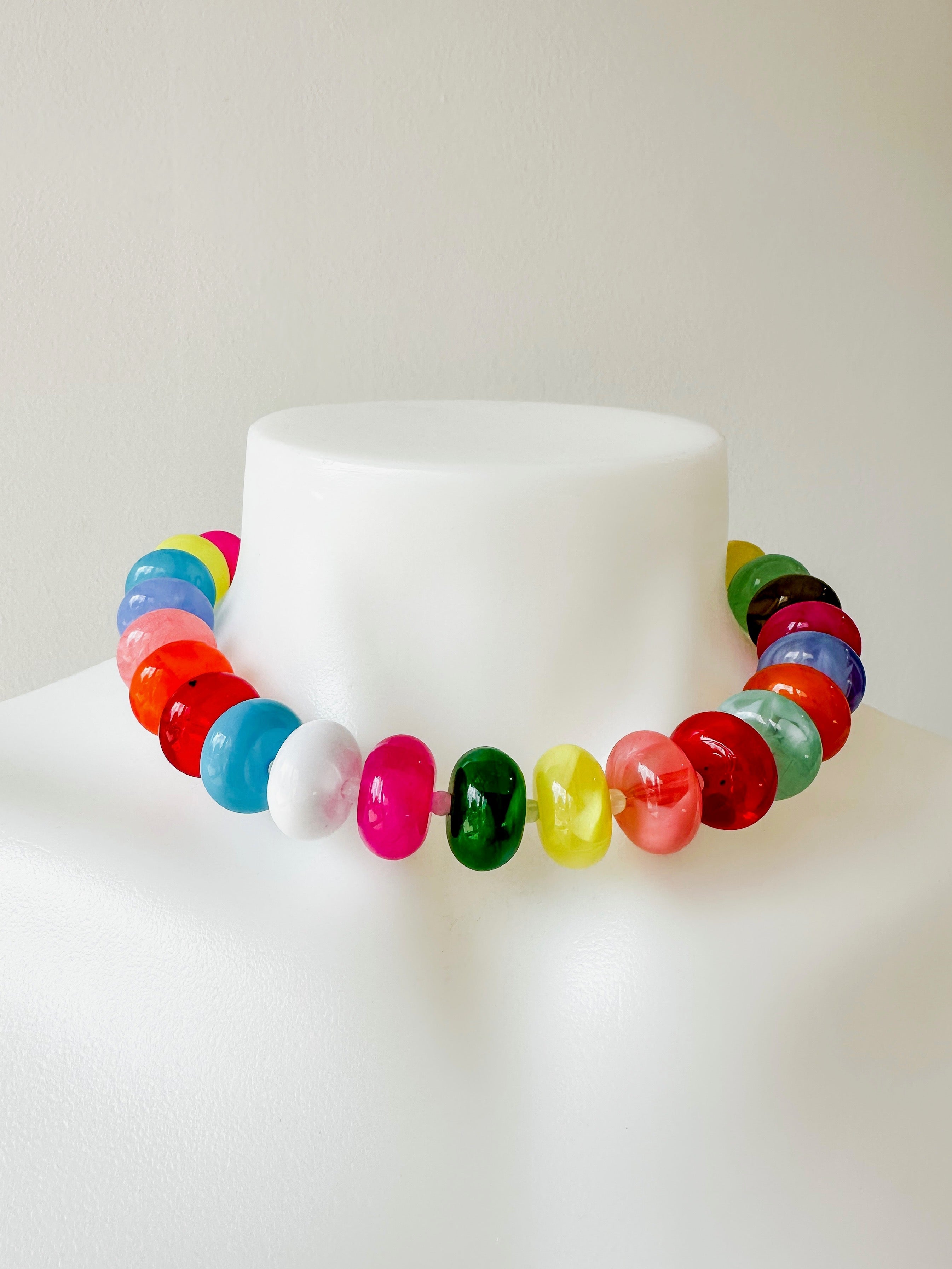 Multicolor Baccus Bead Necklace