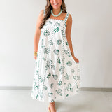 Nautical Empire Maxi Dress