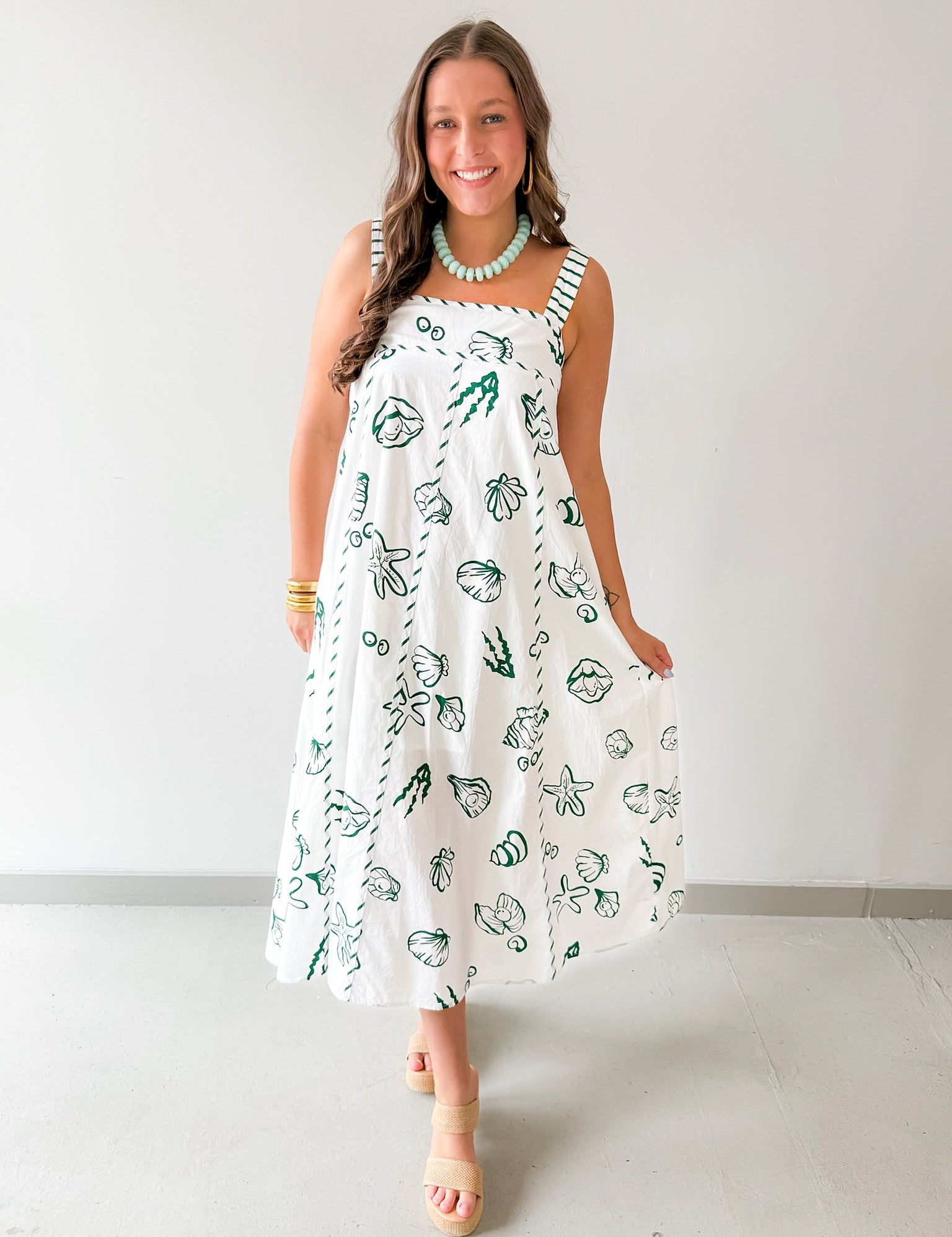 Nautical Empire Maxi Dress