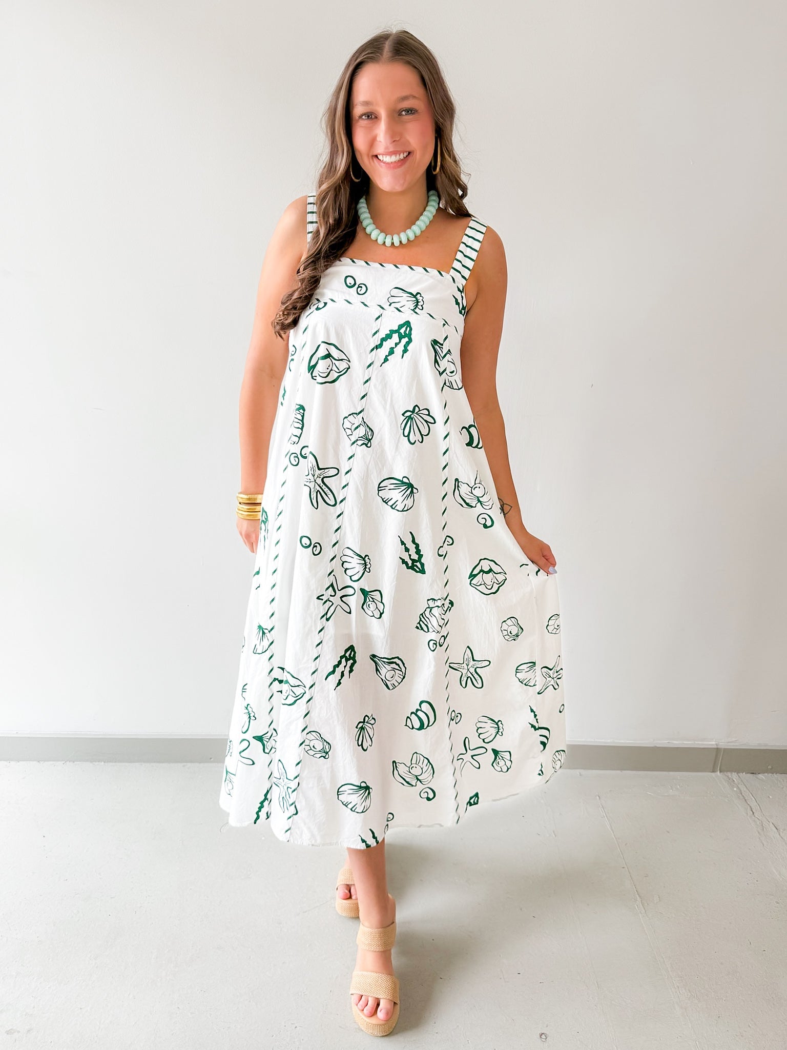 Nautical Empire Maxi Dress