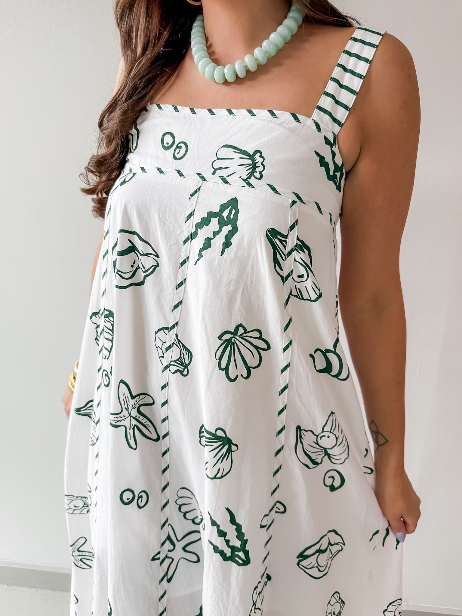 Nautical Empire Maxi Dress