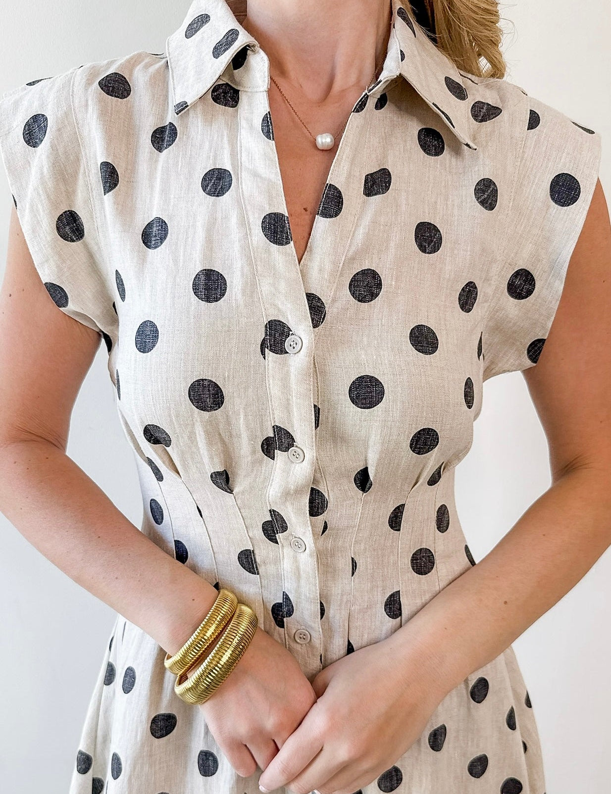 Nina Polka Dot Midi Dress