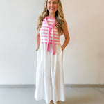 Nora Contrast Detail Maxi Dress