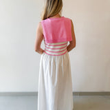 Nora Contrast Detail Maxi Dress