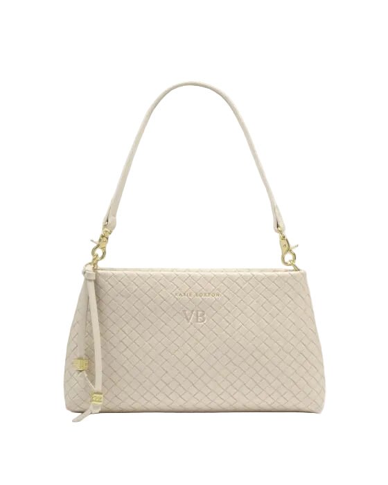 Nova Small Shoulder Bag Oyster Woven