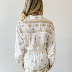 Off White Embroidery Romper