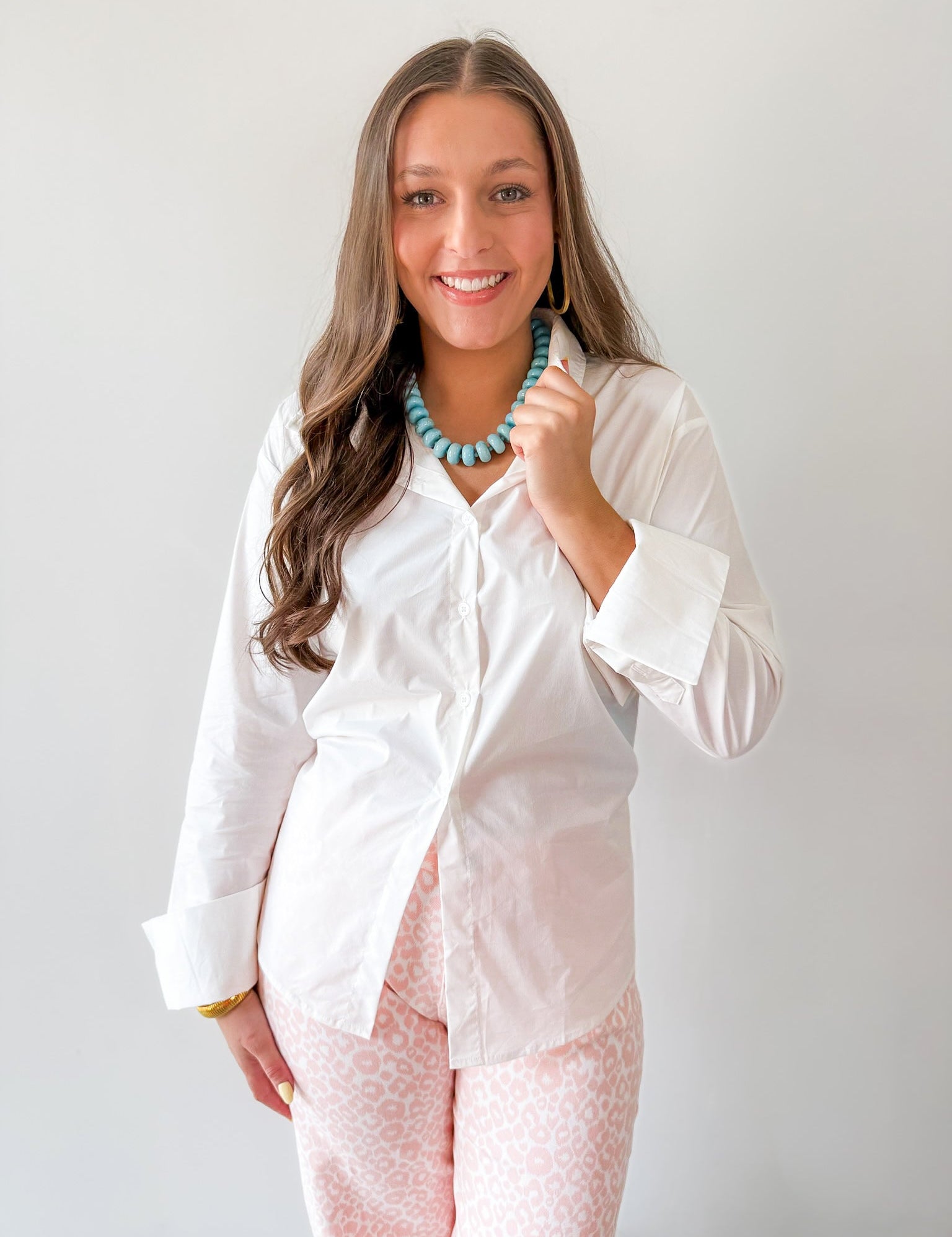 Open Back Button Up Top