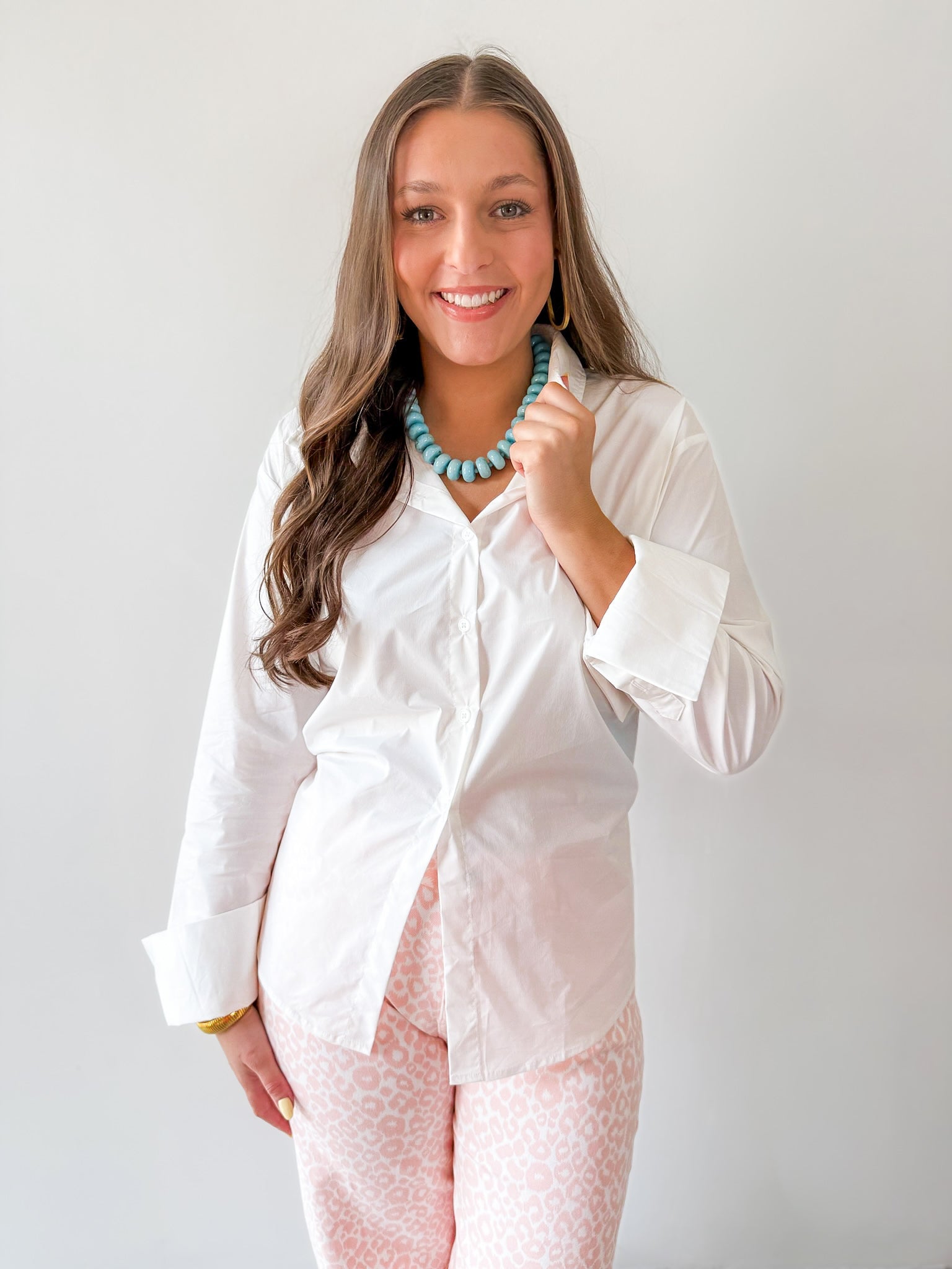 Open Back Button Up Top