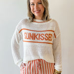Open Knit " Sunkissed" Sweater