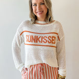 Open Knit " Sunkissed" Sweater