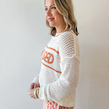 Open Knit " Sunkissed" Sweater