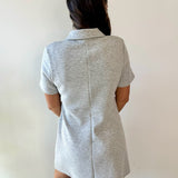 P. Cill Butter 3/4 Zip Dress - Heather Grey