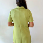 P. Cill Butter 3/4 Zip Dress - Lemon Grass