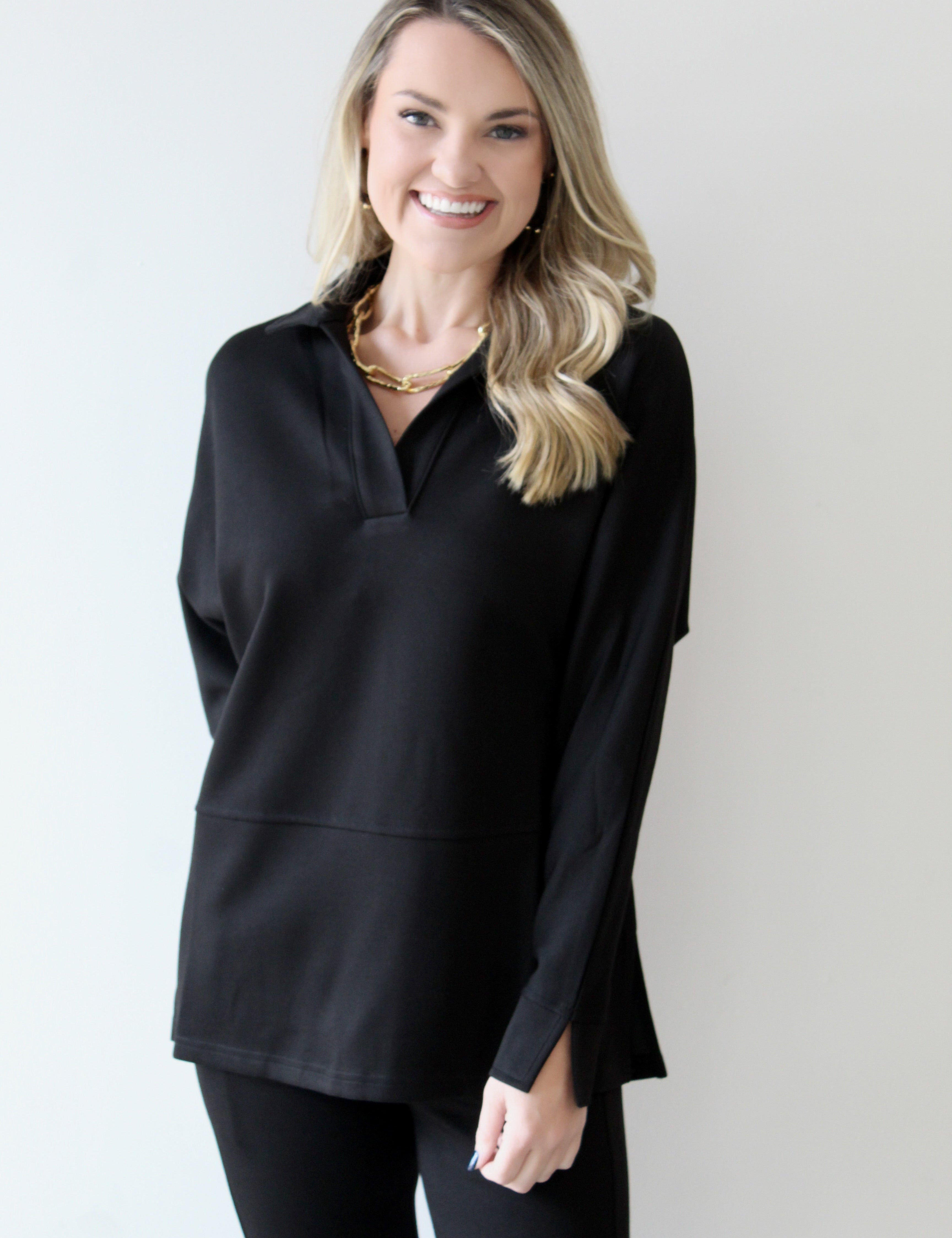 P. Cill Butter Collared Top