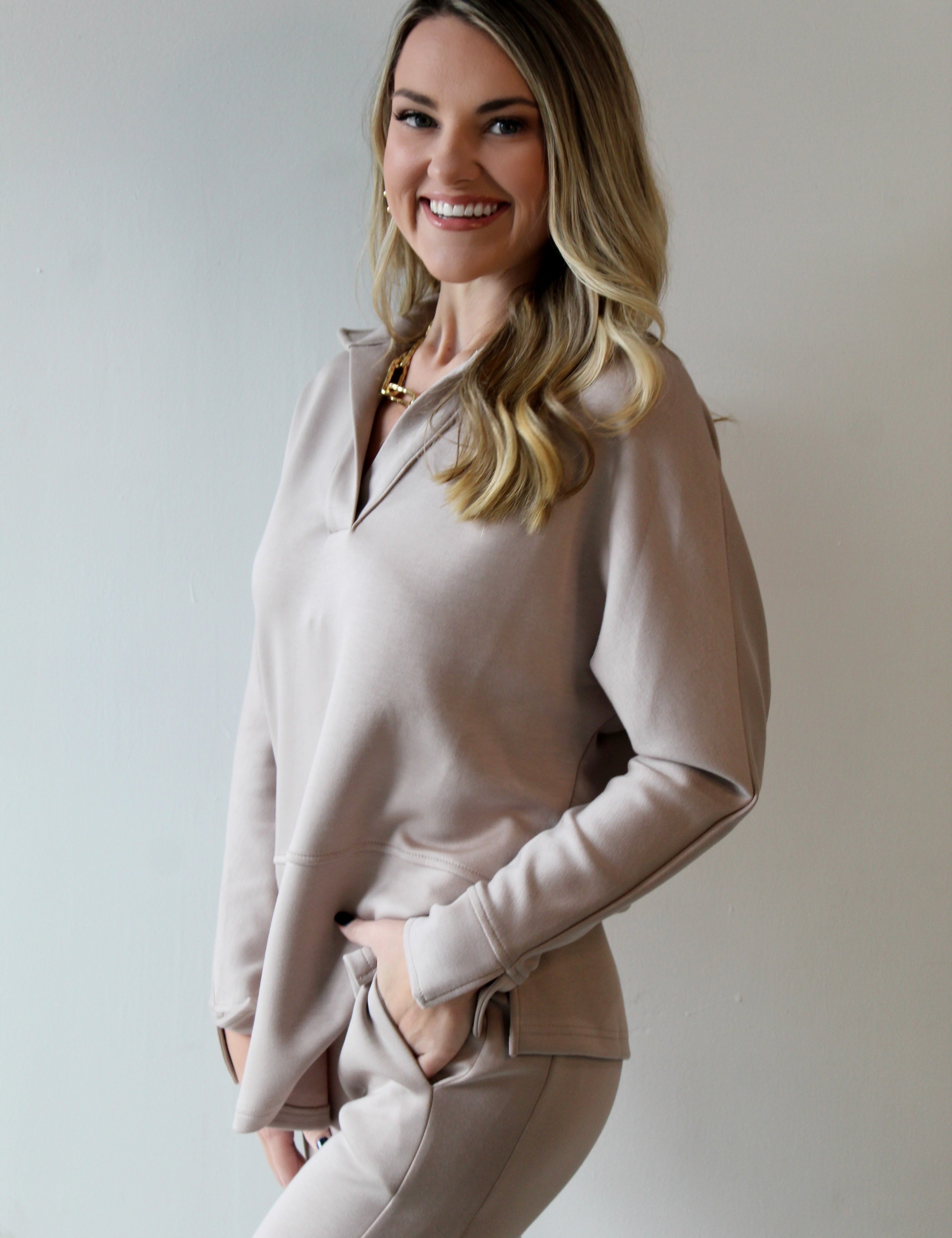 P. Cill Butter Collared Top