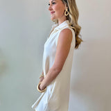 P. Cill Butter Modal Tennis Dress - Ivory