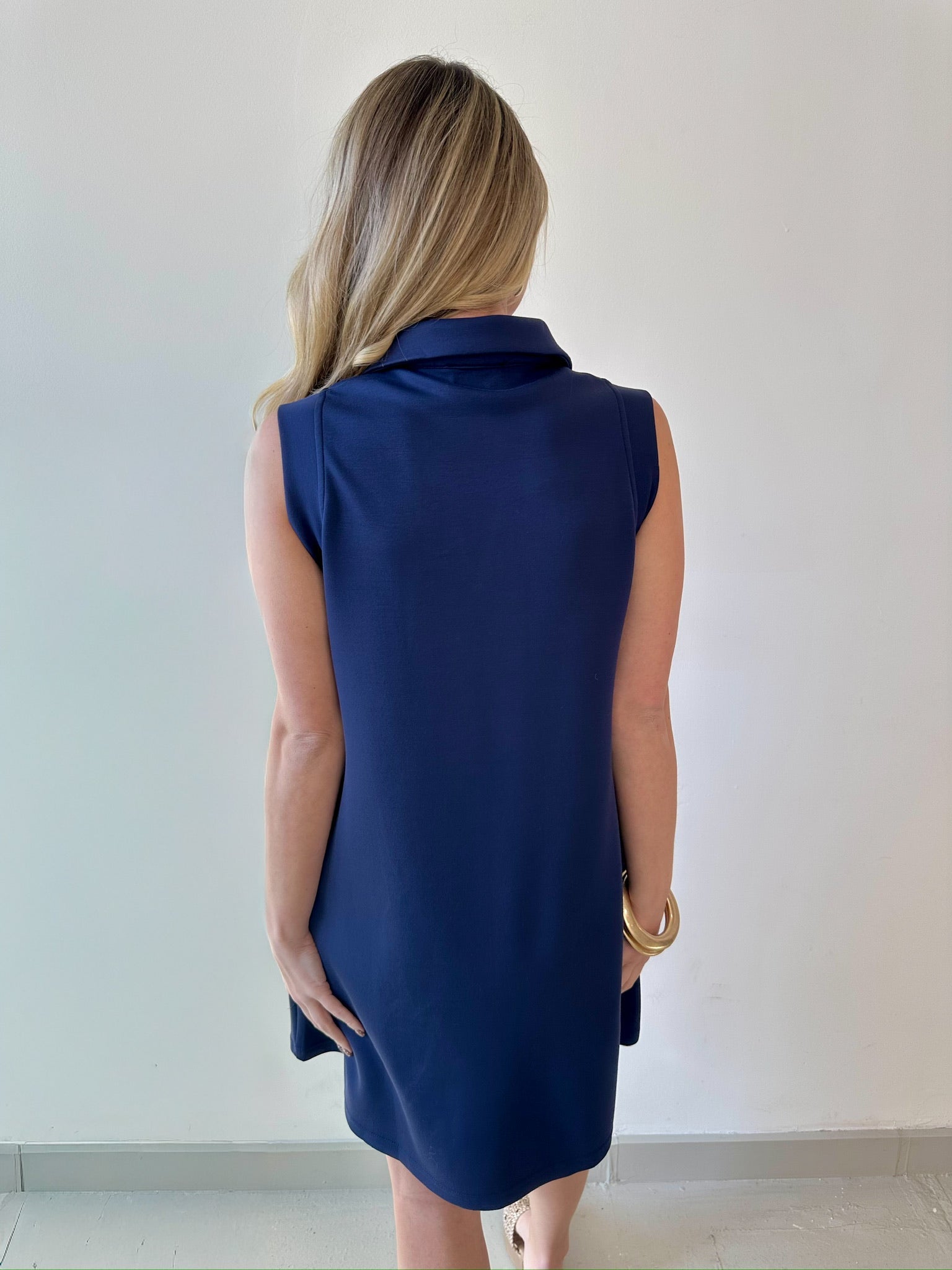 P. Cill Butter Modal Tennis Dress - Navy