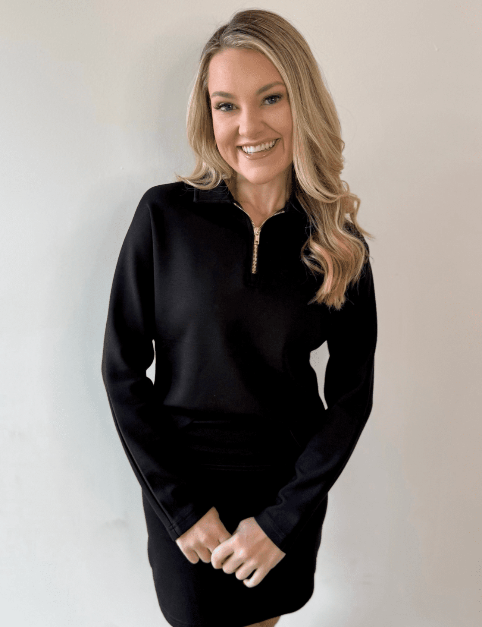 P. Cill Butter Quarter Zip Top