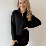 P. Cill Butter Quarter Zip Top