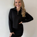 P. Cill Butter Quarter Zip Top