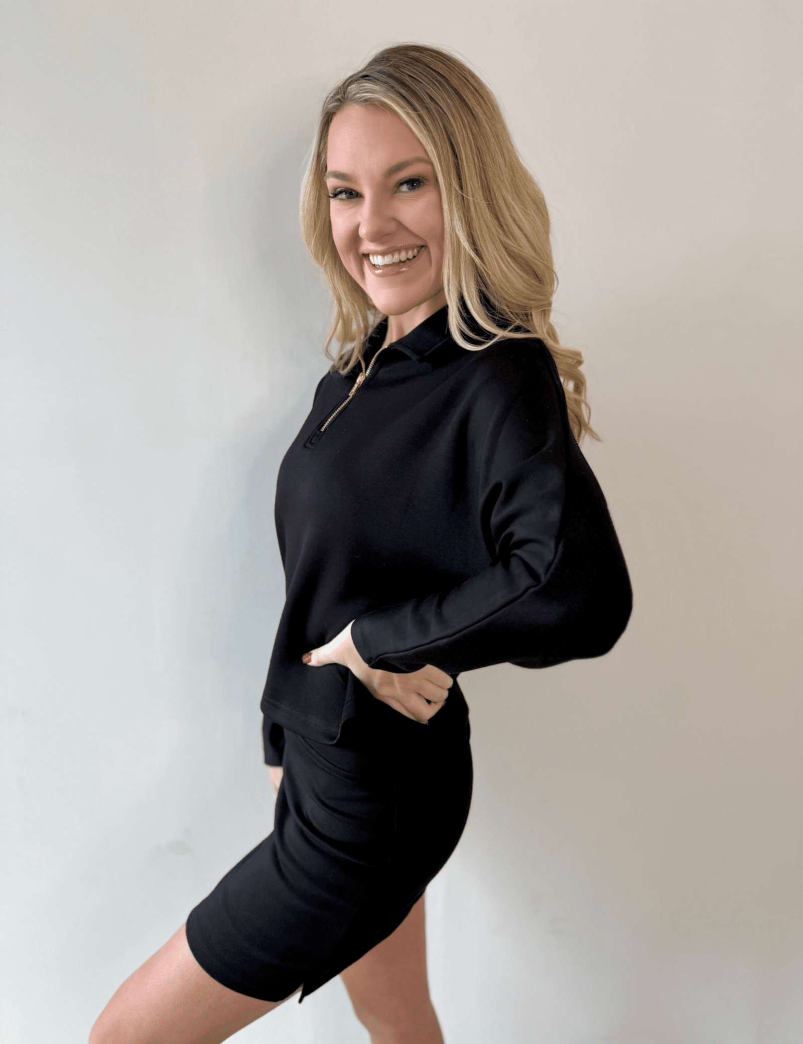 P. Cill Butter Quarter Zip Top