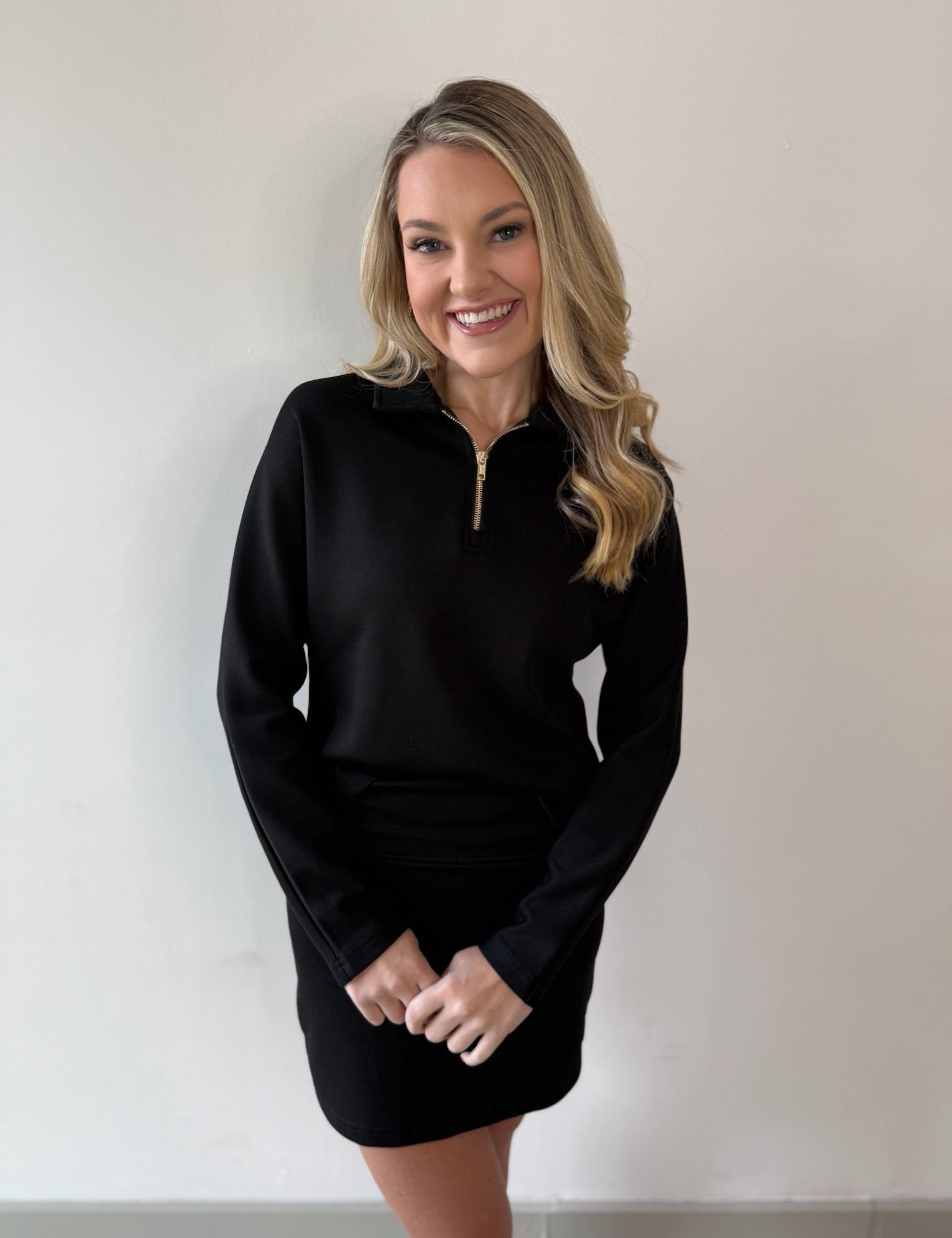 P. Cill Butter Quarter Zip Top