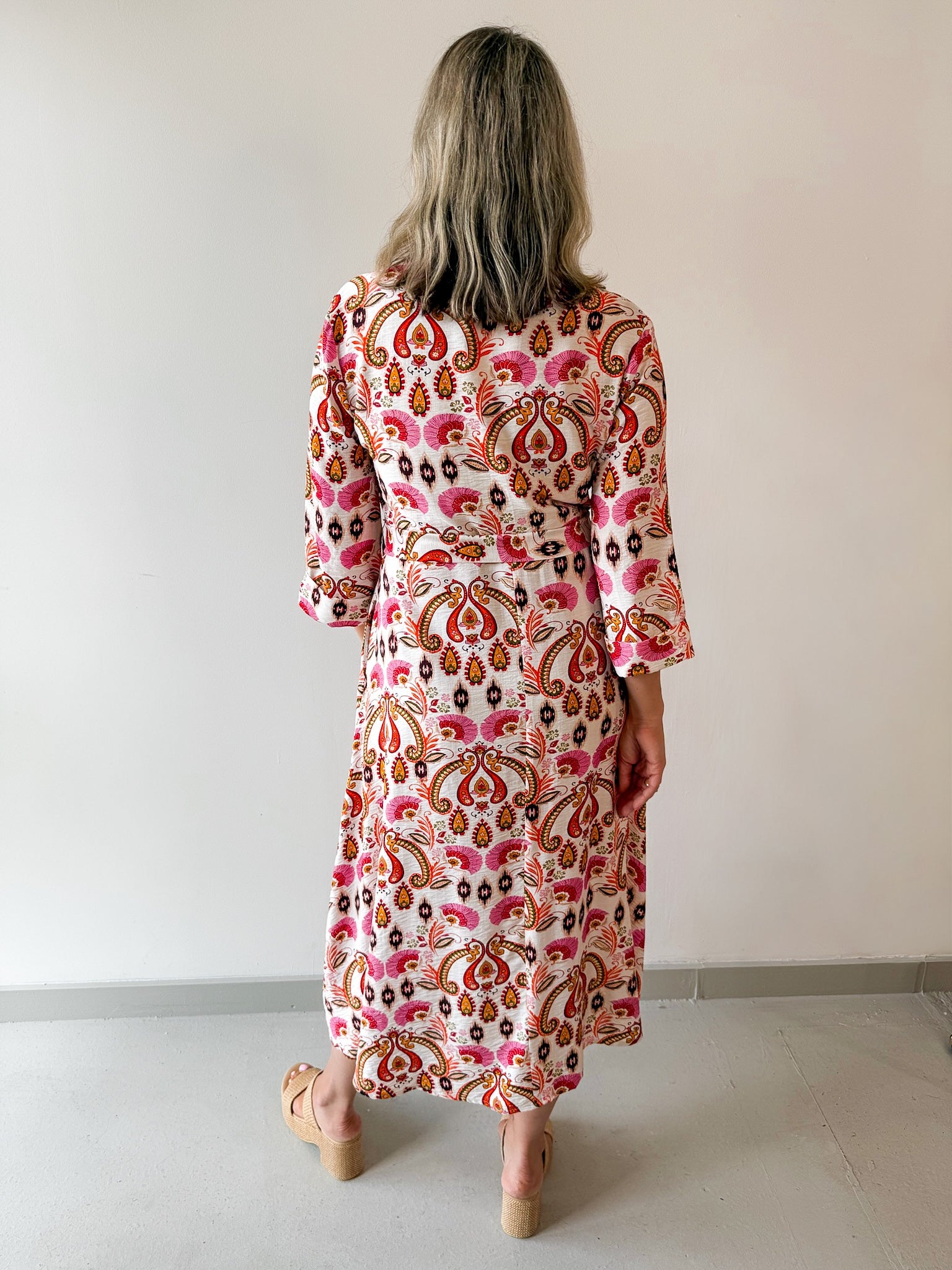 Paisley Print Maxi Dress