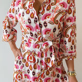 Paisley Print Maxi Dress