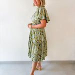 Paisley Print Midi Dress