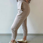 P.Cill Butter Ankle Length Pant - Taupe