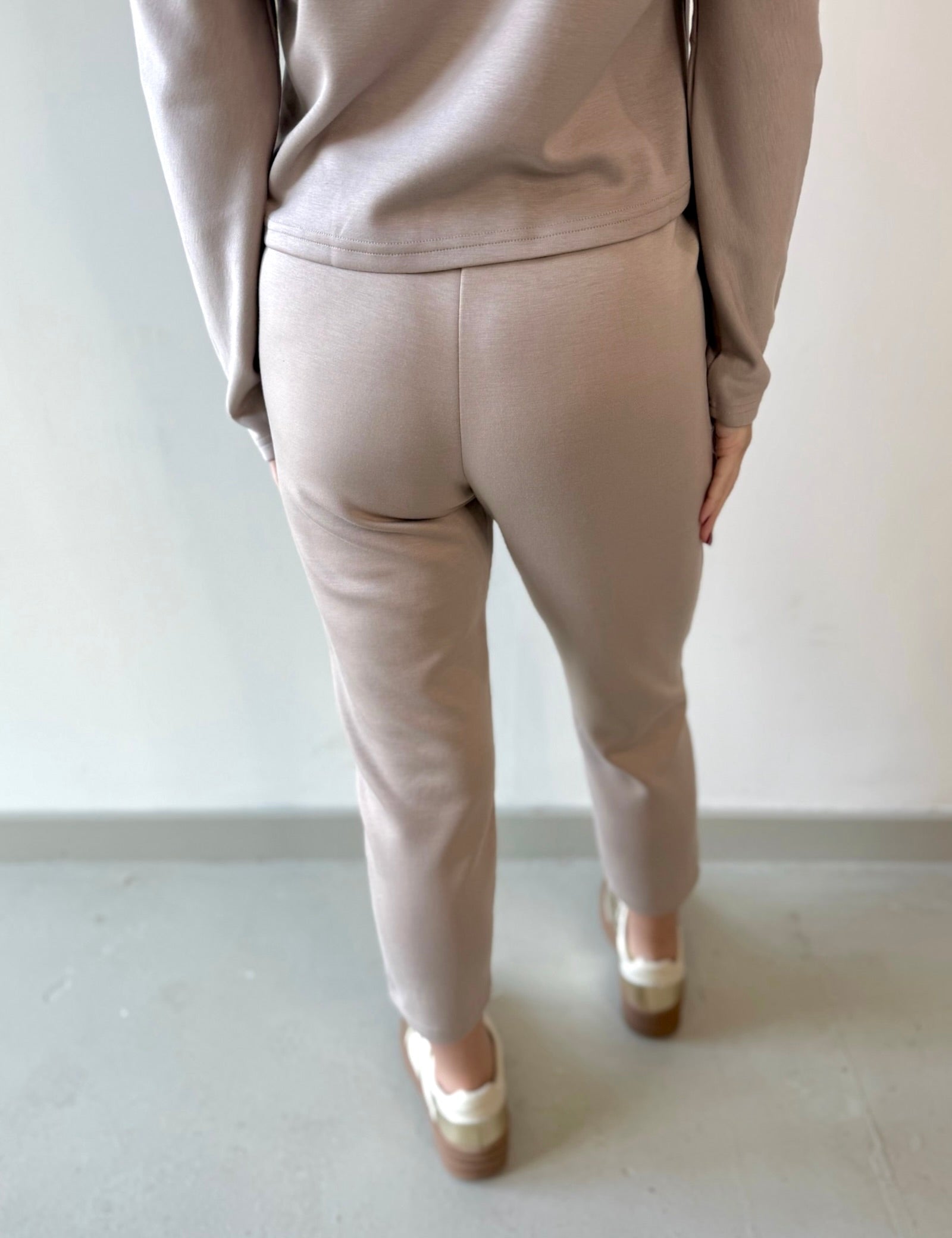 P.Cill Butter Ankle Length Pant - Taupe