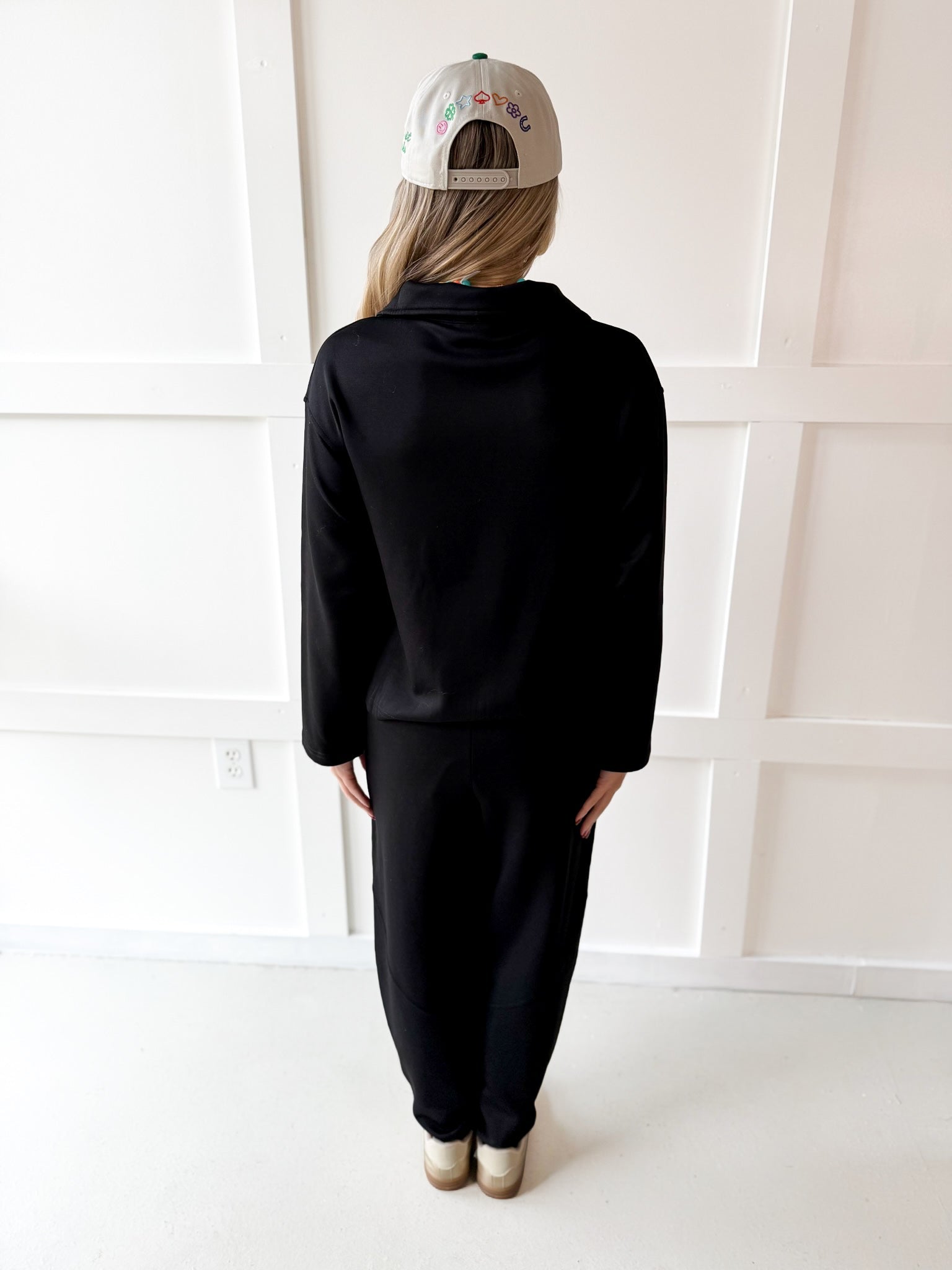 P.Cill Modal Jacket & Pant Set - Black