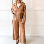 P.Cill Modal Jacket & Pant Set - Latte