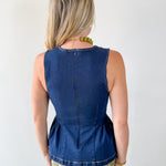 Peplum Denim Top