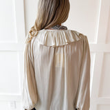 Peter Collar Blouse - Cream