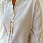 Pin Stripe Button Boyfriend Shirt