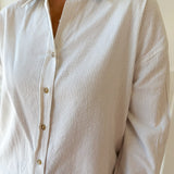 Pin Stripe Button Boyfriend Shirt