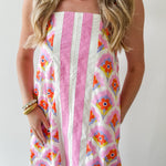 Pink Printed Dress