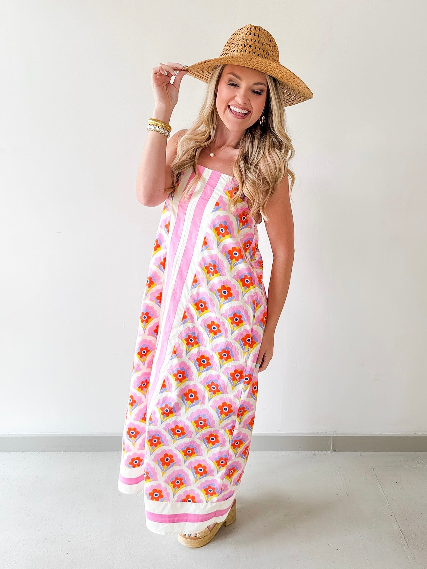 Pink Printed Dress
