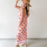 Pink Printed Dress